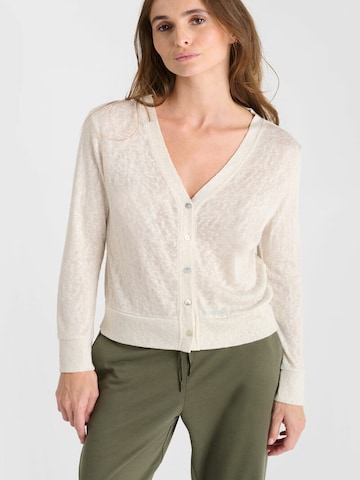 Le Temps Des Cerises Gebreid vest 'Rejane' in Wit