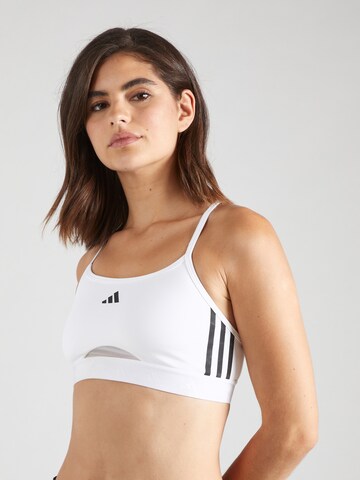 Bustieră Sutien sport 'Hyperglam' de la ADIDAS PERFORMANCE pe alb: față