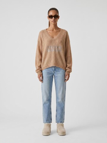 americandreams Oversizepullover 'Silja'‌‌‌‌‌‌‌‌ in Braun