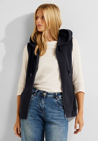 CECIL Sweatjacke in Schwarz: Vorderseite