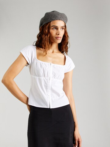 WEEKDAY Bluse 'Elsa' in Weiß: Vorderseite