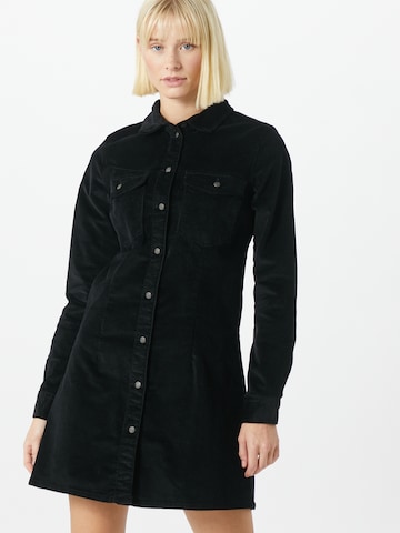 Robe-chemise Noisy may en noir : devant