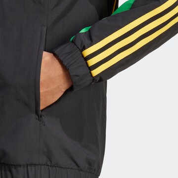 ADIDAS PERFORMANCE Athletic Zip-Up Hoodie 'Jamaika' in Black