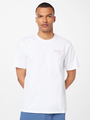 COLUMBIA Funkční tričko – bílá: přední strana