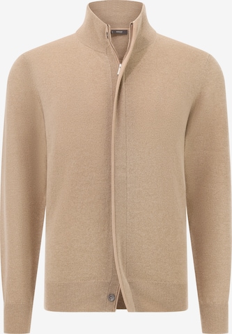 Boggi Milano Knit cardigan in Beige: front