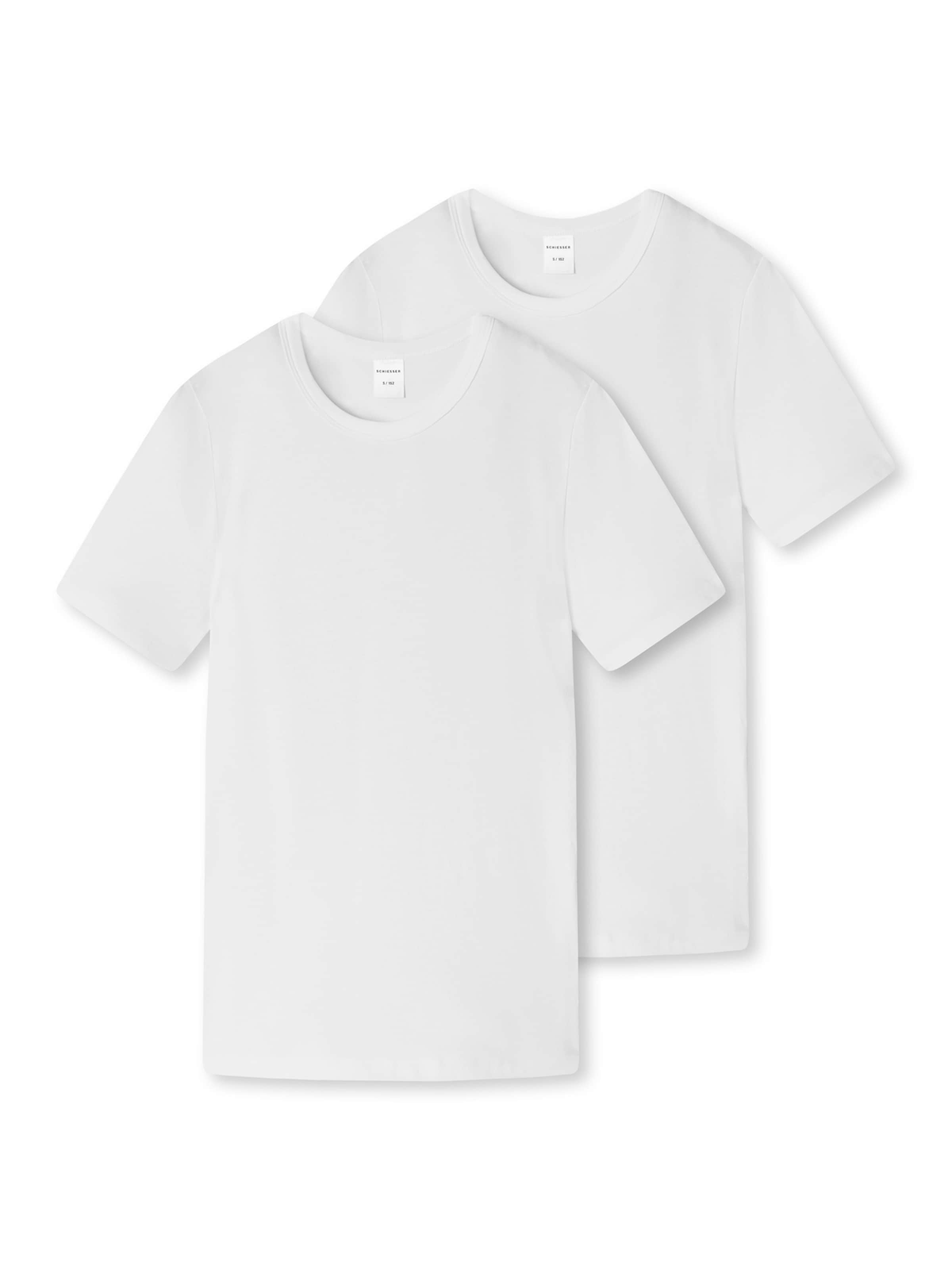 T-Shirt SCHIESSER en blanc : devant