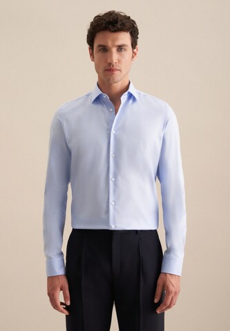 Coupe slim Chemise business SEIDENSTICKER en bleu : devant
