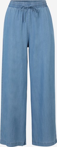 Vero Moda Petite Wide Leg Bukser 'BREE' i blå: forside