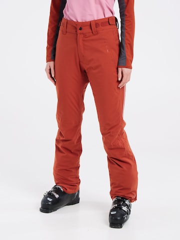 PROTEST Regular Workout Pants 'CARMACKS' in Red: front