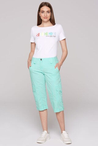 Soccx Regular Basic Skater-Shorts mit Beintaschen in Blau