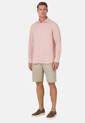 Coupe regular Chemise Boggi Milano en rose