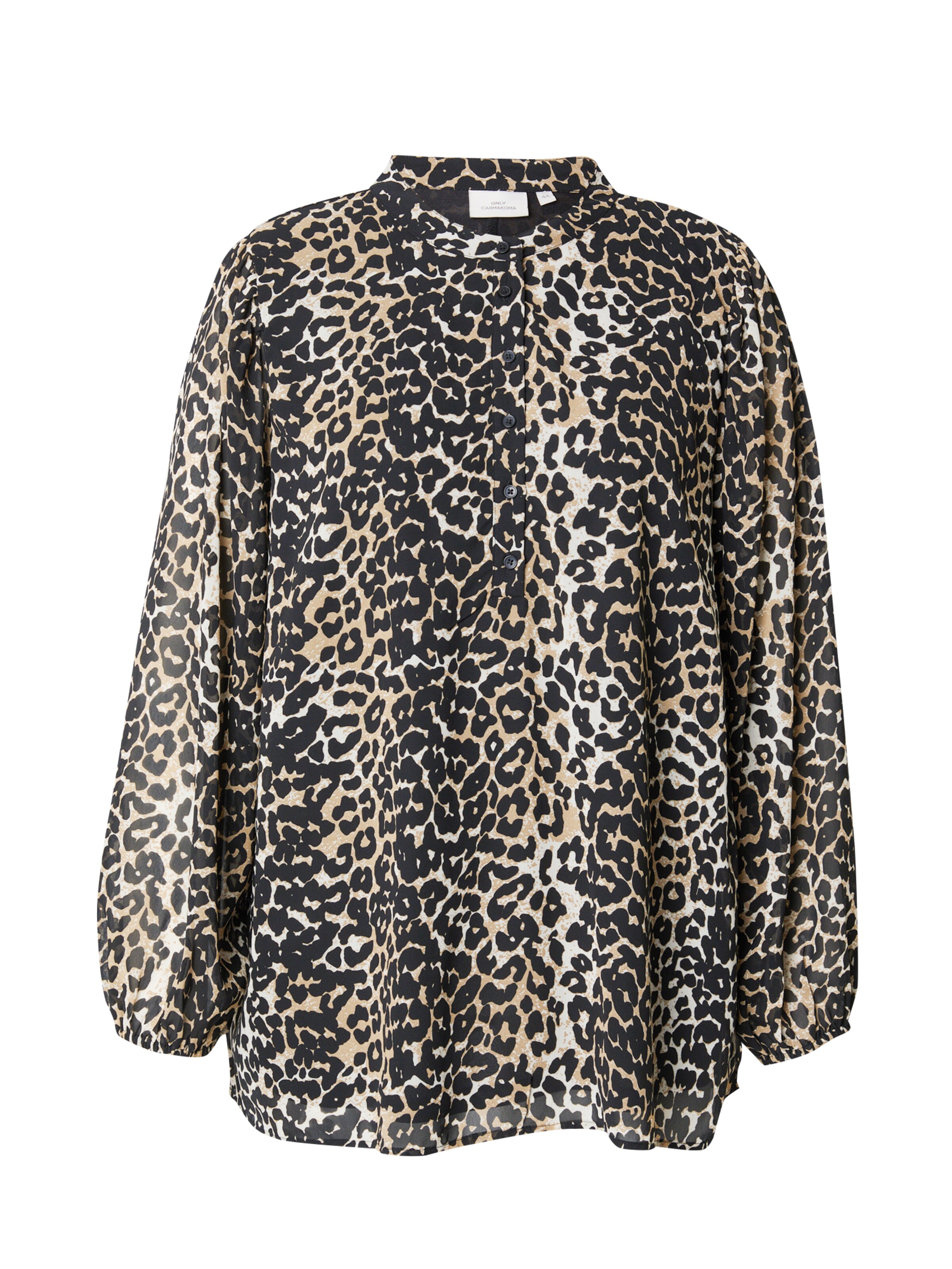 ONLY Carmakoma Bluza 'CARPARULA' | rjava barva: sprednja stran