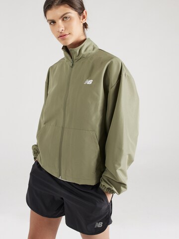 new balance - Chaqueta de entretiempo en verde: frente