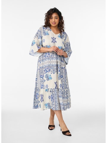 Abito 'Mestea' di Zizzi in blu: frontale