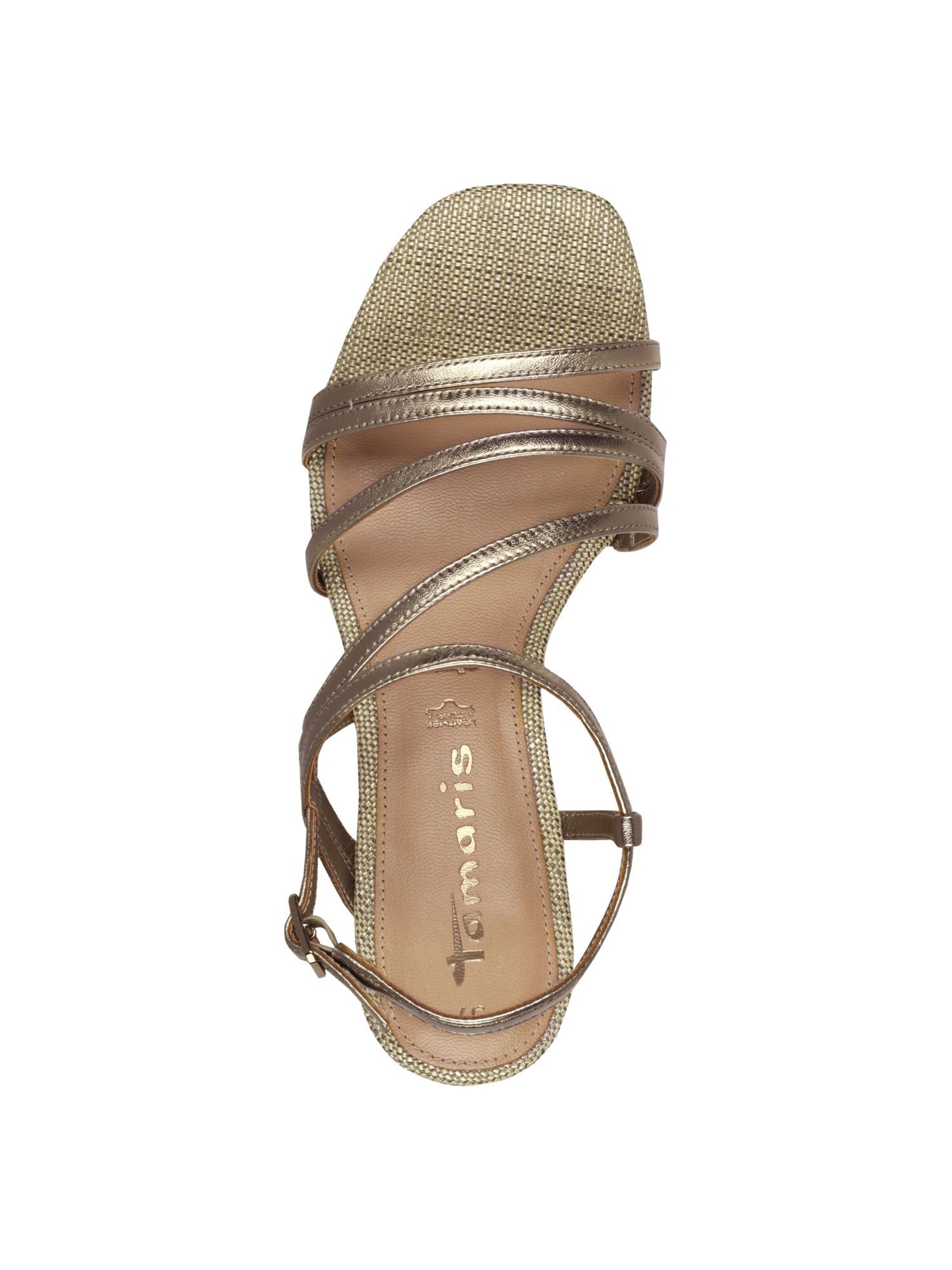 Tamaris Sandalen met riem in Goud
