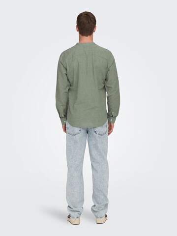 Coupe slim Chemise Only & Sons en vert