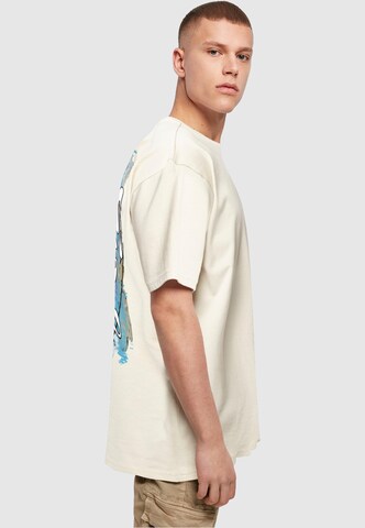 Merchcode T-Shirt 'Random Life' in Beige