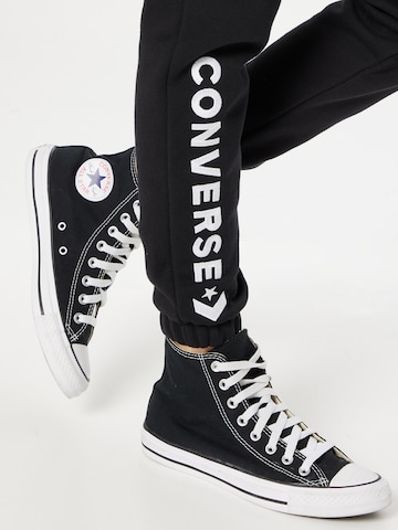 CONVERSE Tapered Παντελόνι σε μαύρο