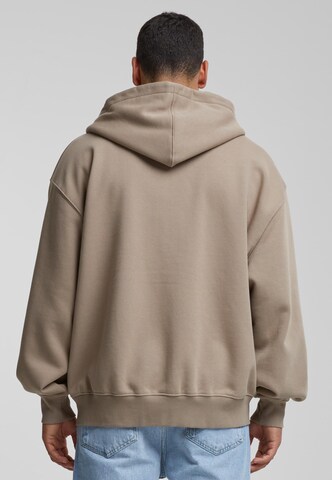 DEF Zip-Up Hoodie in Brown