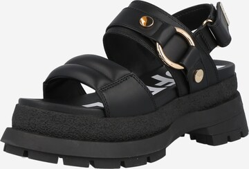 BUFFALO - Sandalias en negro: frente