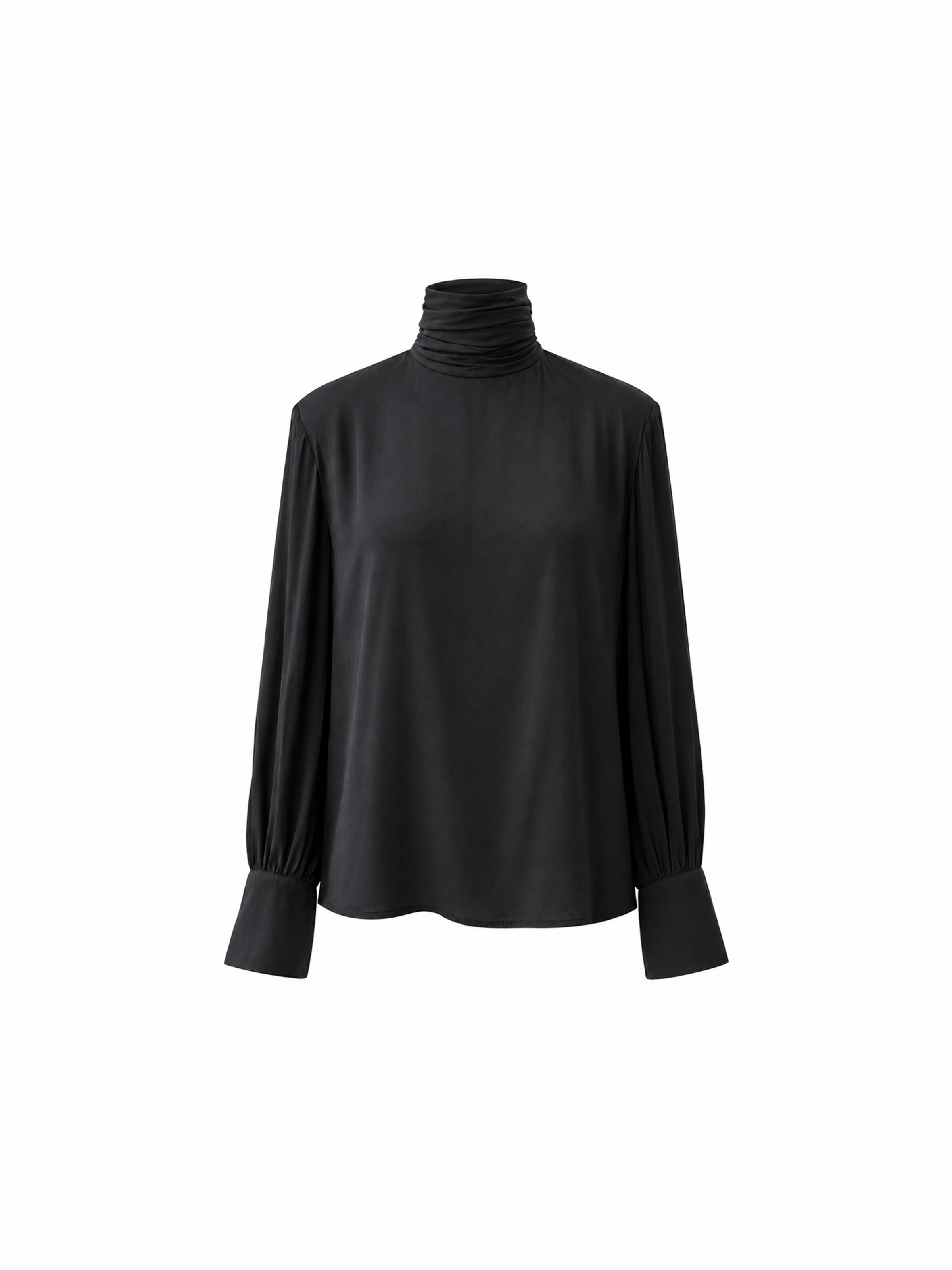 ÉVOIR by Alena Gerber Blouse in Zwart: voorkant