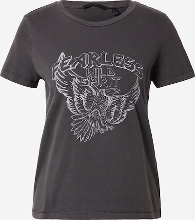VERO MODA Shirt 'ALBAFRANCIS' in basaltgrau / schwarzmeliert, Produktansicht