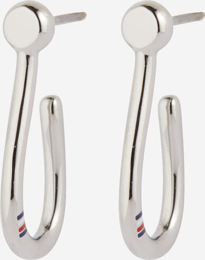TOMMY HILFIGER Ohrringe in dunkelblau / melone / silber / weiß, Produktansicht