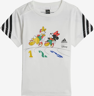 ADIDAS SPORTSWEAR Toiminnallinen paita 'Disney Mickey Mouse' värissä valkoinen: edessä