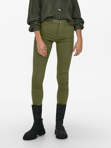 Skinny Pantaloni 'Nanna' di ONLY in verde