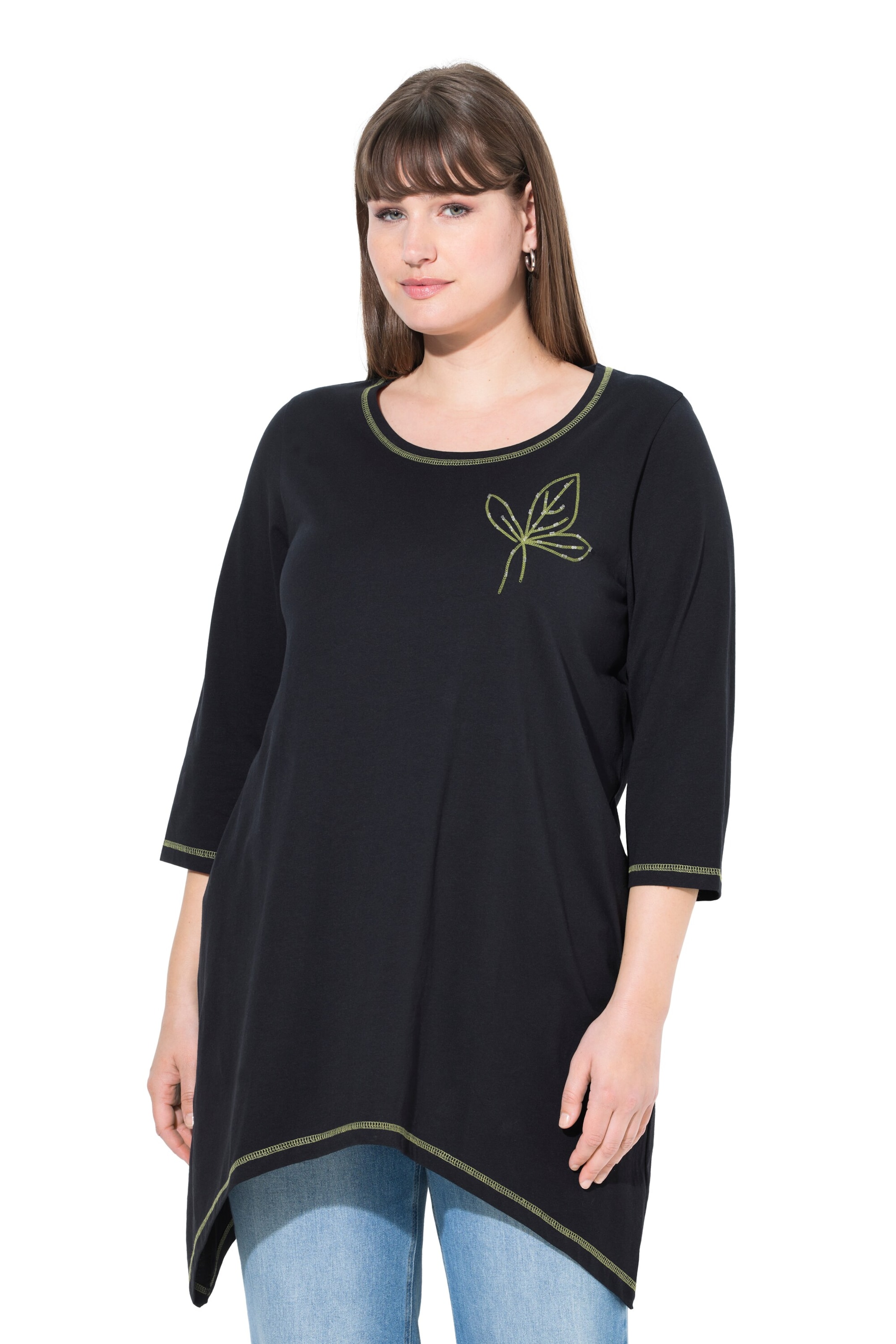 Ulla Popken Shirt in Black: front