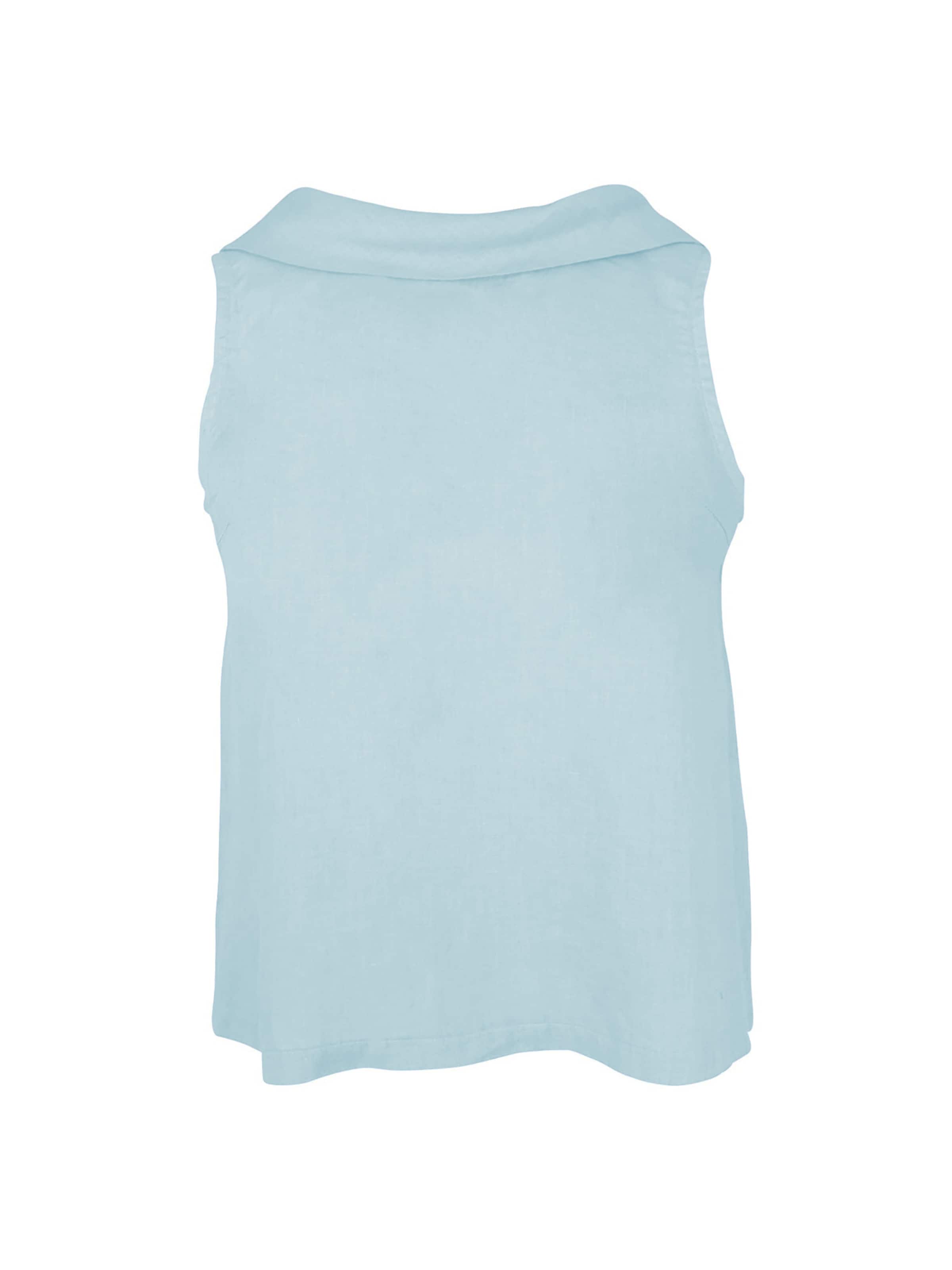 Haris Cotton Top in Blauw: voorkant