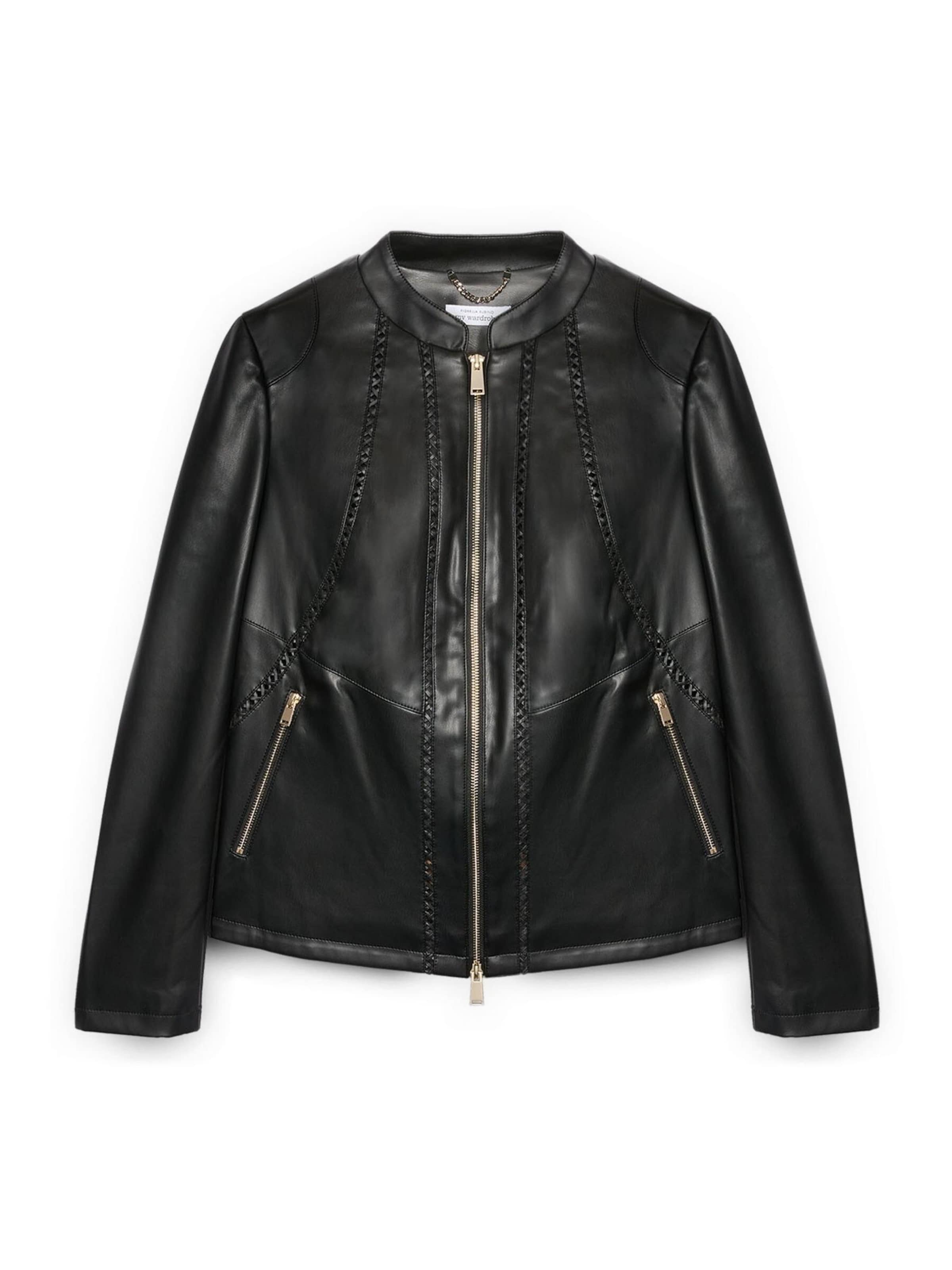 Fiorella Rubino - Chaqueta de entretiempo en negro: frente