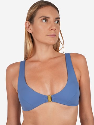 Kadoo Bustier Bikinitop in Blauw: voorkant