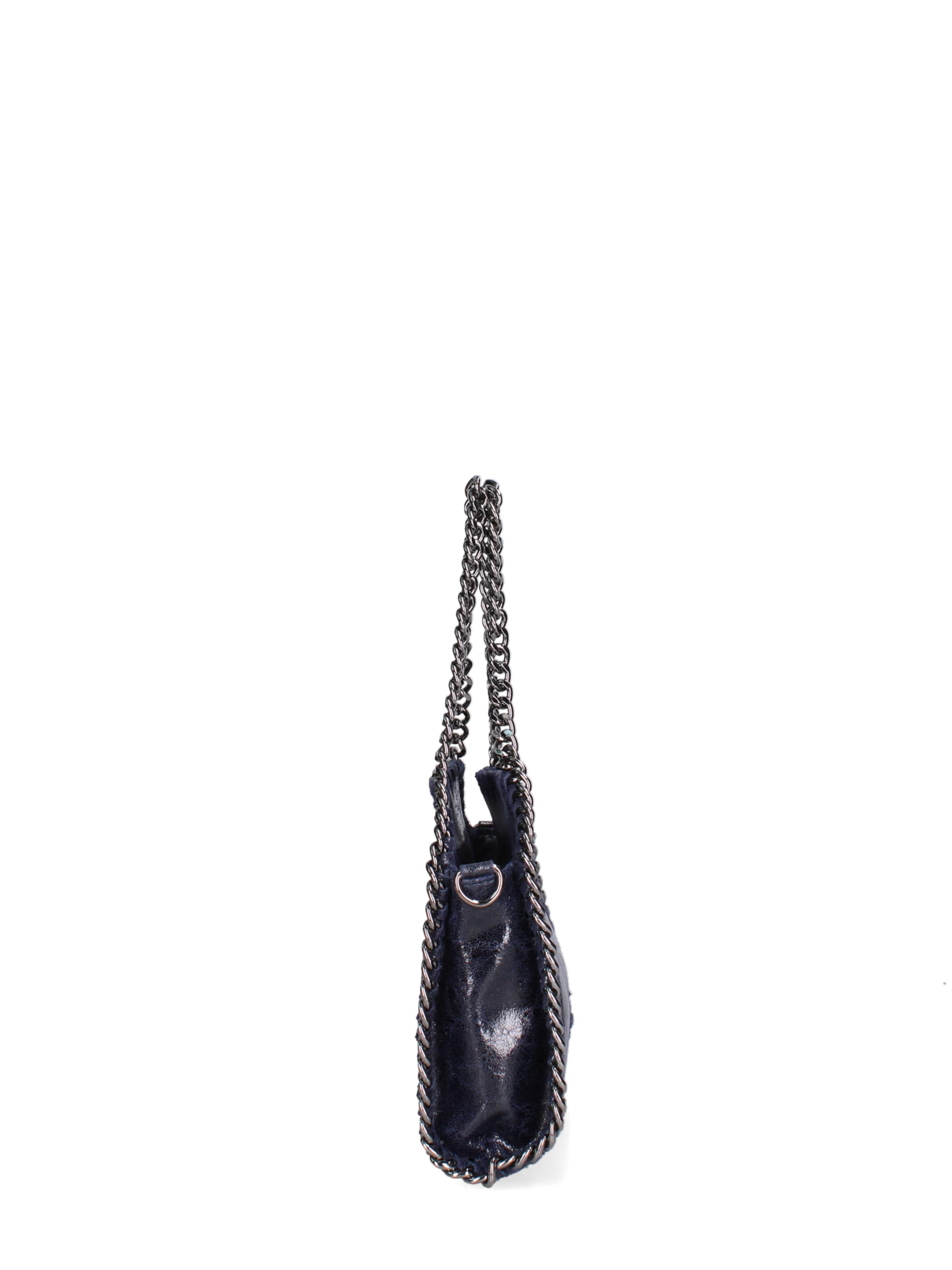 Borsa a mano 'Borsa a mano donna pelle scamosciata stampata con zip - Zefira Chic' di Gave Lux in blu