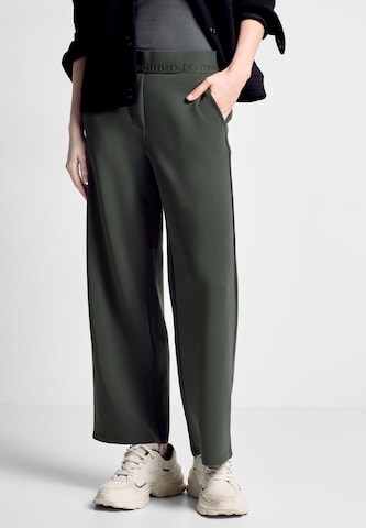 CECIL Wide leg Pants in Green: front