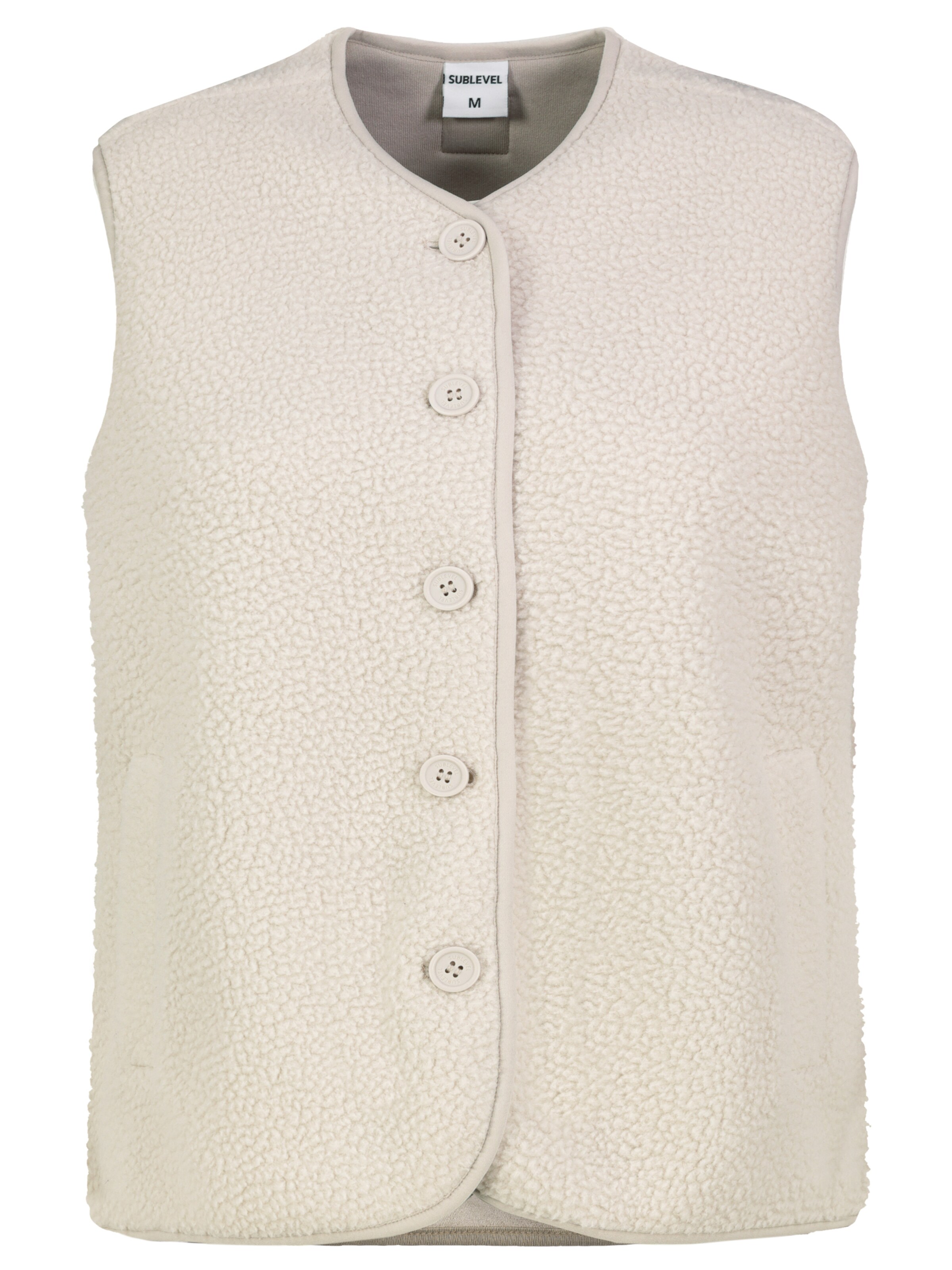 Sublevel Vest in Beige: front