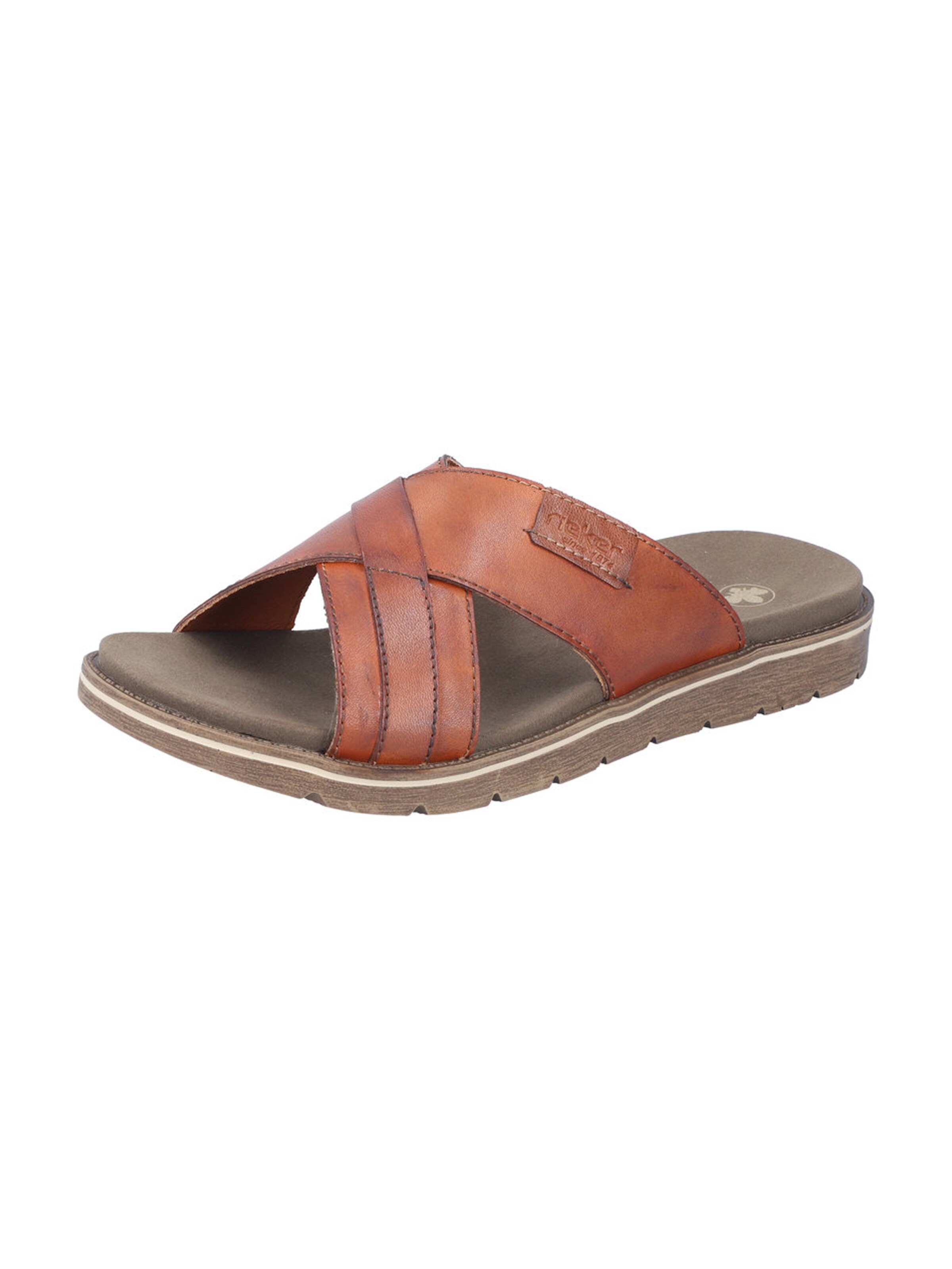 Rieker Mules in Brown: front