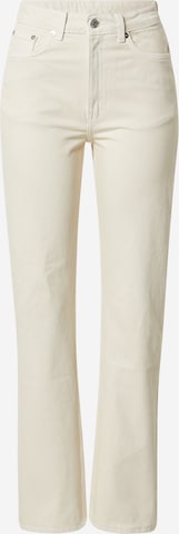 WEEKDAY Jeans 'Voyage High Straight' in Beige: predná strana