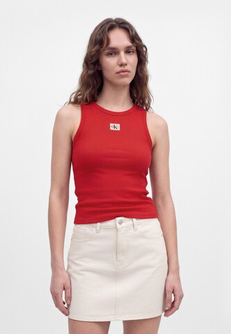 Calvin Klein Jeans Top in Red: front