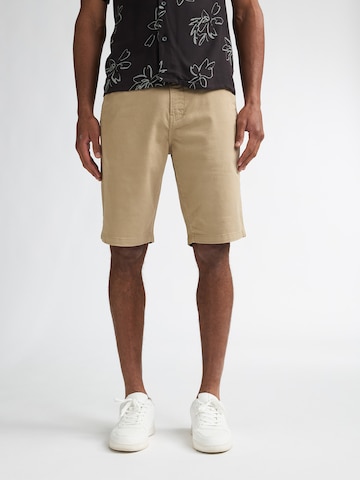 Petrol Industries regular Lærredsbukser i brun: forside