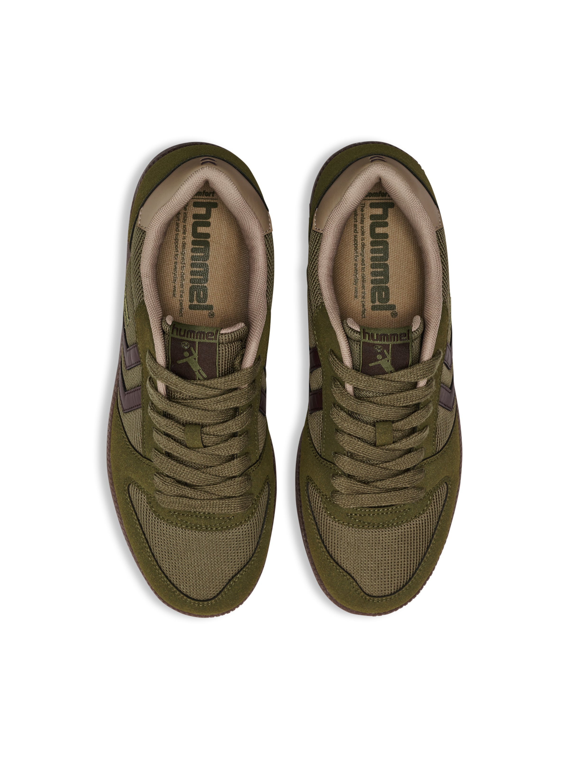 Baskets basses Hummel en vert
