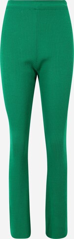 évasé Pantalon Trendyol en vert : devant