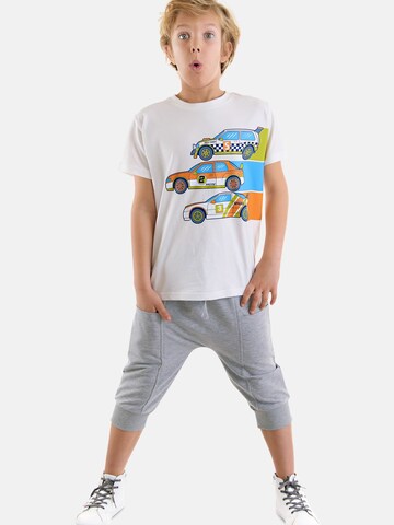 Denokids Set 'Racer' in Weiß: Vorderseite