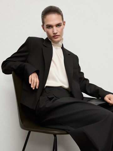 MANGO Blazer 'GARBO' in Schwarz: Vorderseite