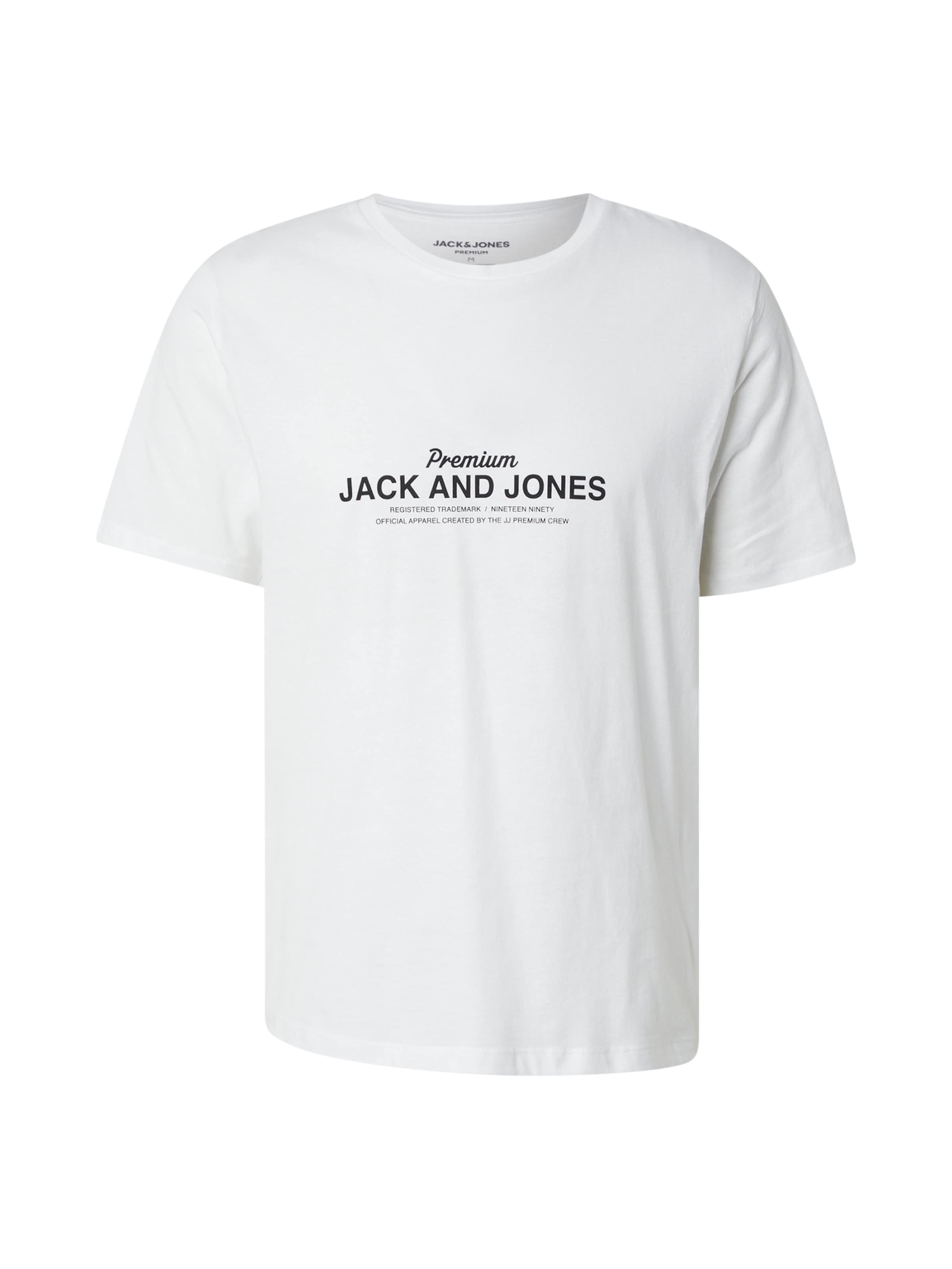 T-Shirt 'JPRBLAFERRIS' Jack & Jones Premium en blanc : devant