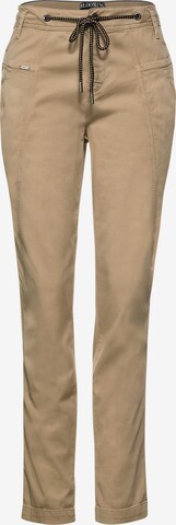 STREET ONE Regular Broek in Beige: voorkant