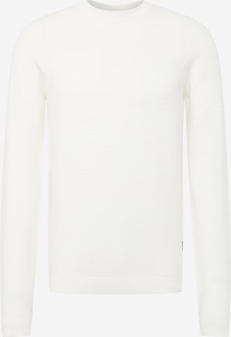 TOM TAILOR DENIM Sweater in Beige: front