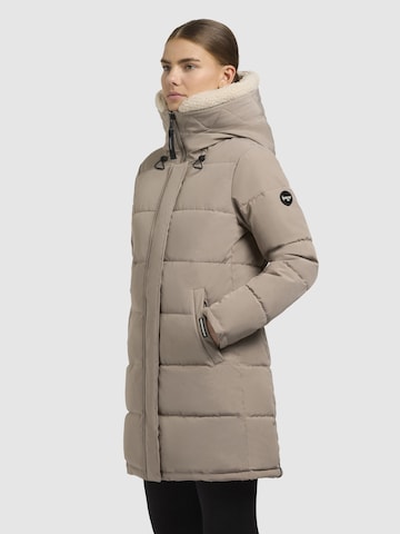 khujo Vinterkappa ' FALTD' i beige