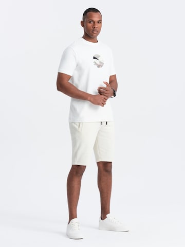 Ombre Regular Sportbroek in Beige