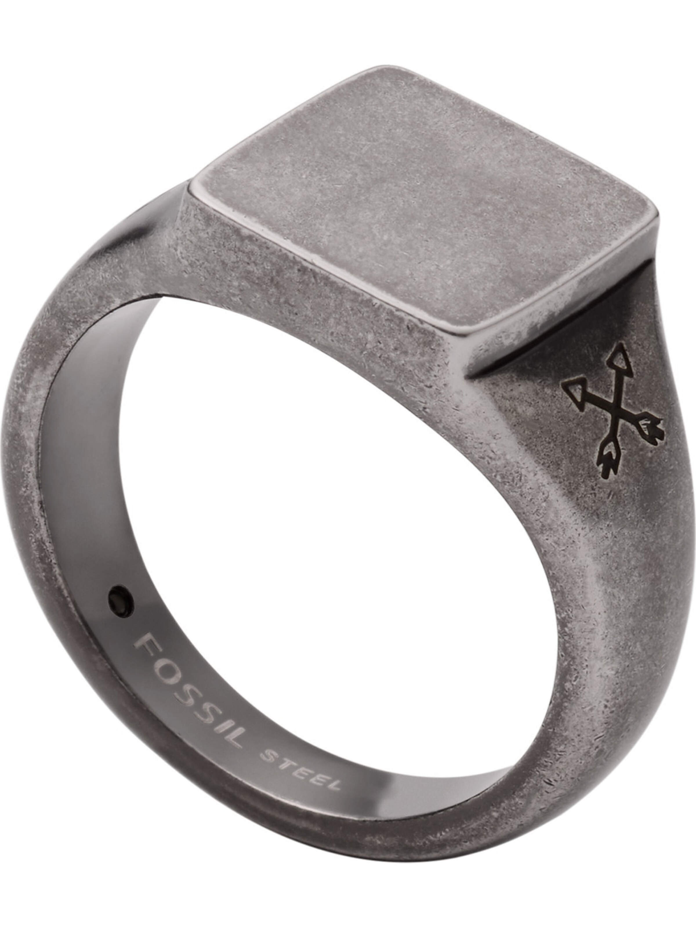 FOSSIL Ring in Silber: Vorderseite